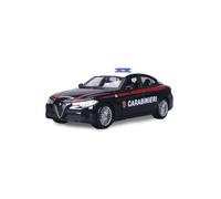 BBurago - Voiture miniature 1:24 - Alfa Romeo Giulia Carabinieri 2016 - Bleu/Blanc - BU25128-KIT