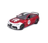 Bburago - Alfa Romeo Giulia GTAm Racing de 2020 - Voiture Miniature à l'échelle 1:18 - Représentation Réaliste - en Métal - Jouet pour Enfant - à Collectionner à partir de 3 Ans