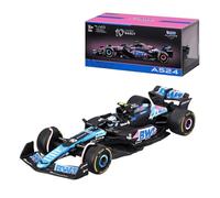 Bburago - Alpine A524 F1 2024#Gasly avec Casque - Voiture Miniature De Collection en Métal À L’Échelle 1/43 - Modèle Réduit Officiel Formule 1 Saison 2024 - Détails Réalistes - Edition Collector