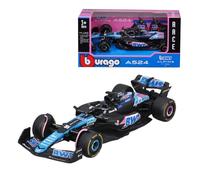 Bburago - Alpine A524 F1 Japanese 2024#Ocon - Voiture Miniature De Collection en Métal À L’Échelle 1/43 - Modèle Réduit Officiel Formule 1 Saison 2024 - Détails Réalistes - Edition Collector