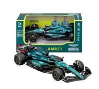 Bburago - Aston Martin AMR23#18 Stroll - Modèle réduit réaliste de Voiture de F1 à l'échelle 1:43, réplique Diecast sous Licence Officielle Aston Martin, âge recommandé : 3 Ans et Plus