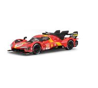 Bburago - Ferrari 499P 24H LMH Hypercar 2025#51, Voiture diecast à l'échelle 1:43, réplique détaillée de la protagoniste du Mans, Licence Officielle Ferrari, 3+