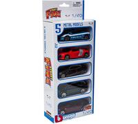 BURAGO Coffret 5 petites Voitures Métal 1/43