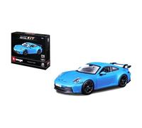 BBurago Maquette Porsche 911 GT3 1:24 - Kit à monter, 28 pièces, Licence Porsche, 14+ ans