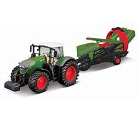 Bburago B18-31666 FENDT 1050 Vario avec cultivateur, Rouge