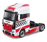 Bburago B18-32201 Rue Fire HAULERS Custom CABS MB Actro Gigasace Rouge, Motifs et Couleurs Assorties