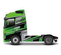 Bburago B18-32204 Street Fire HAULERS Camion moulé sous Pression Volvo FH16 Globetrotter 750 XXL Échelle 1/43 Modèle de Jouet à Collectionner Motifs et Couleurs Assortis