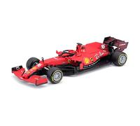 Bburago B18-36829L 1:43 F1 2021 Enfants unisexes Ferrari SF21 de Leclerc - Voiture Miniature - Couleurs Assorties