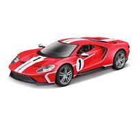 Bburago B18-41163 Heritage Collection - Ford GT Race 2018 Voiture moulée sous Pression, Rouge