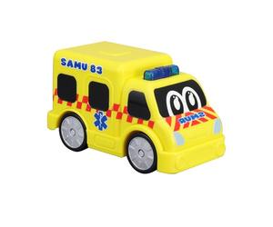 Bburago - BB Junior - Emergency Son & Lumiere- Pack de 3 Fire Truck/Police/Ambulance Pack de 3 véhicules d’Intervention à Roues Libres Son et lumière