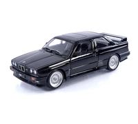 BURAGO 1/24 BMW SERIE 3 M3 E30 1988 NOIR MODÈLE STATIQUE DIECAST