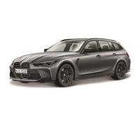 Bburago BMW M3 Touring G81 Gris - Modèle de Voiture à Collectionner 1:24 Die-Cast avec Portes Mobiles, à partir de 3 Ans (18-21112G)