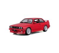 Bburago - BMW Série 3 de 1988, Voiture miniaturisée à l'échelle 1:24, Rouge, à partir de 3 Ans