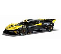 Bburago - Bugatti Bolide Jaune à l’échelle 1/18 - Voiture Miniature de Collection pour Enfants et Adultes - Modèle Sport 2022 avec Finition Détail et Design Réaliste