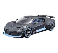Bburago - Bugatti Divo à l'échelle 1:18, Voiture en métal moulé sous Pression Gris foncé Mat, réplique détaillée avec Portes et Capot ouvrants, Licence Officielle Bugatti, hypercar de Collection, 3+