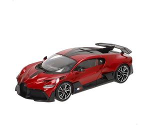 Bburago - Bugatti Divo Rouge, Voiture Miniatures à l'échelle 1:18, réplique détaillée avec Portes et Capot ouvrants, Licence Officielle Bugatti, ne Convient Pas aux Enfants de Moins de 36 Mois