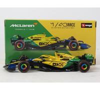 Bburago 1/43 - Mclaren Mcl38 - 2nd Monaco Gp 2024 (O. Piastri) 38214-Sp-Bburago