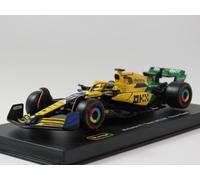 BBURAGO 1/43 - MCLAREN MCL38 - 2ND MONACO GP 2024 (O. PIASTRI) 38215P/81-SENNA