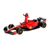 BBurago Modèle voiture Ferrari SF-23 Échelle 1/24 Figurine incluse 23 cm