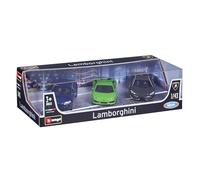 Bburago - Coffret Cadeau 3 Voitures Lamborghini 1:43, modèles Miniatures Officiels : Centenario, Aventador, Urus ou Countach, véhicules de Collection, âge recommandé 36+ Mois