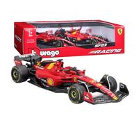 Bburago - Coffret Cadeau Ferrari SF-23-2 Voitures 1:43 en métal, Leclerc Standard + livrée Monza, Licence Officielle Ferrari, dès 3 Ans