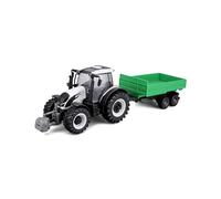 Bburago - Collection Ferme - Tracteur Valtra + remorque à Friction - Véhicule Agricole Miniature à l'échelle 1:43 - Jouet pour Enfant - à Collectionner dès 3 Ans - 31676