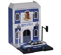 1:43 BURAGO Police Station Caserma Polizia +Alfa Romeo Giulia 2015 BU31502-POL