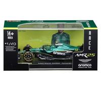 Bburago - F1 Aston Martin AMR25 Formula 1 2025#14 Alonso, modèle réduit de Voiture Diecast à l'échelle 1:43, réplique Officielle Aston Martin, détails réalistes, âge recommandé 3+ Ans
