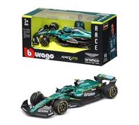 Bburago - F1 Aston Martin AMR25 Formula 1 2025#14 Alonso, modèle réduit de Voiture Diecast à l'échelle 1:43, réplique Officielle Aston Martin, détails réalistes, âge recommandé 3+ Ans