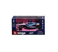 Bburago - F1 BWT Alpine A525 2025#10 Gasly, Voiture Diecast à l'échelle 1:43 avec détails Authentiques, réplique F1 Alpine, livrée Bleue/Rose, Licence Officielle, âge recommandé 3+ Ans