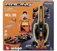 BURAGO - Maquette McLaren MCL38 (2024) #4 Norris Echelle 1:24, Kit d'assemblage avec 42 pièces, Réplique détaillée de la F1 avec Licence Officielle