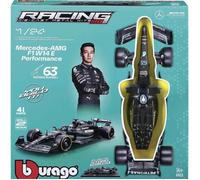 Bburago F1 KIT Mercedes AMG W14E mit Helm, #44 Hamilton 1:24 Modèle réduit de voiture