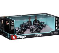 Bburago F1 Mercedes AMG W15E ´24 2er-Set 1:43 Modèle réduit de voiture