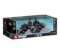 Bburago F1 Mercedes AMG W15E ´24 2er-Set 1:43 Modèle réduit de voiture