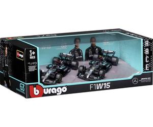 Bburago F1 Mercedes AMG W15E ´24 2er-Set 1:43 Modèle réduit de voiture