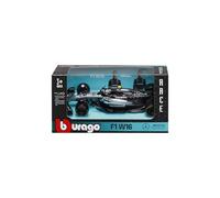 Bburago - F1 Mercedes-AMG W16 2025#12 Antonelli, Voiture diecast à l'échelle 1:43 avec détails Authentiques, réplique F1 Mercedes, carrosserie argentée/Noire, Licence Officielle, âge recommandé 3 Ans