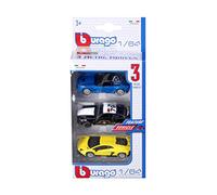 Bburago Maisto France Pack de 3 véhicules 1/64, 59030, Aleatoire G