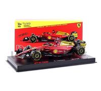 BBurago Voiture miniature Ferrari F1-75 1/43 Monza GP 2022 (C. Leclerc) Rouge/Jaune