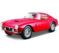 BBURAGO | Ferrari 250 GT Berlinetta Passo Corto | Reproduction de Voiture Miniature à échelle 1/24 | Rouge | Jouet pour Enfant à Collectionner | 15626025