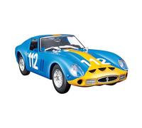Bburago - Ferrari 250 GTO Bleue Kit À Monter - Voiture Miniature De Collection en Métal À L’Échelle 1/24 - Modèle Réduit Officiel Ferrari Racing - Détails Réalistes - Edition Collector