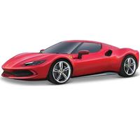 Burago - Ferrari 296 GTB R&P - Véhicule Miniature réaliste en échelle 1:43, Licence Officielle Ferrari, Age recommandé 3 Ans