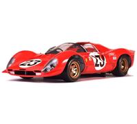 Bburago - Ferrari 330 P4 Daytona 1967 Rouge Kit À Monter - Voiture Miniature De Collection en Métal À L’Échelle 1/24 - Modèle Réduit Officiel Ferrari Racing - Détails Réalistes - Edition Collector