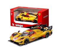 Bburago - Ferrari 499P 24H LMH Hypercar 2024#83, Voiture Miniature à l'échelle 1:43, réplique détaillée de l'AF Corse pour Le Mans, Licence Officielle Ferrari, âge recommandé 14+ Ans