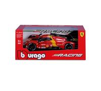 Bburago - Ferrari 499P 24H LMH Hypercar 2025#51 avec vitrine d'exposition, Voiture diecast à l'échelle 1:43, réplique détaillée Le Mans, Licence Officielle Ferrari, 3+