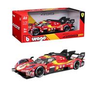 Bburago - Ferrari 499P 24H LMH Hypercar 2025#51, Voiture Miniatures à l'échelle 1:18, réplique détaillée avec Portes ouvrables, livrée Officielle Ferrari, 14+
