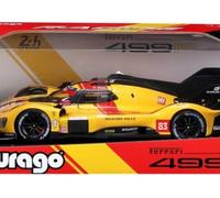 BBurago Modèle réduit 1:18 Ferrari 499P n°83 Vainqueur 24H Le Mans 2025 (Kubica/Hanson/Ye) BU16308
