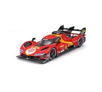 Bburago - Ferrari 499P LMH #51 2023 - Modèle réduit réaliste à l'échelle 1:24, vainqueur du Mans 2023, Licence Officielle Ferrari, âge recommandé 14+ Ans