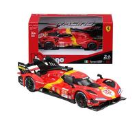 Bburago - Ferrari 499P LMH n°51 - Modèle réduit réaliste à l'échelle 1:43, modèle 2023 24H Le Mans Champion, réplique Diecast sous Licence Officielle Ferrari, âge recommandé 14+ Ans