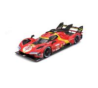 BBURAGO 1/18 FERRARI RACING - 499P LMH 2023 #50 - Rouge