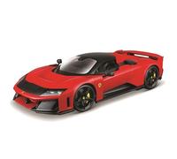 Bburago - Ferrari F80 - Grande Voiture Miniature en Métal à l'Échelle 1/18 - Modèle Réduit Très Détaillé - Rouge - À Collectionner Dès 3 Ans - Hypercar Route Maranello - Pièce Collector